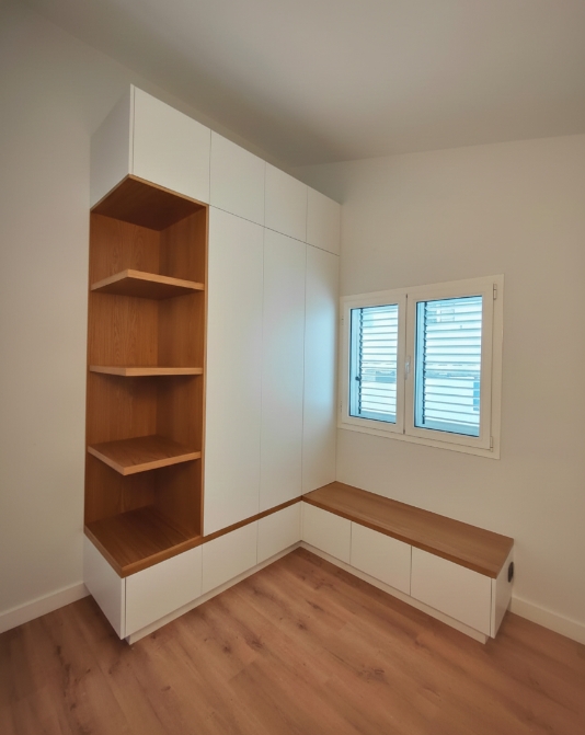 Diseño estructura armario esquina